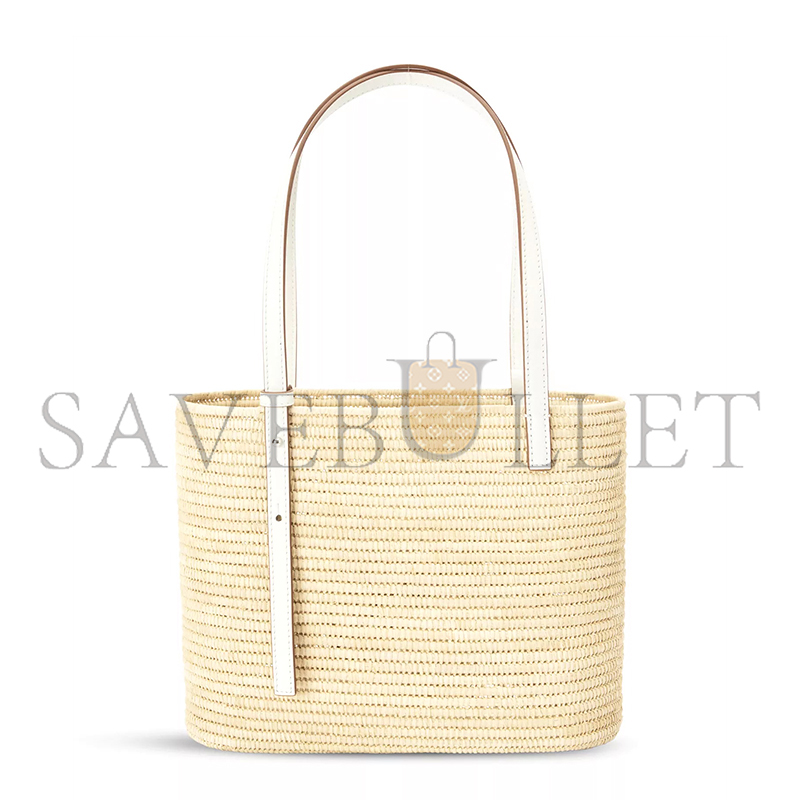 L0ew* QUARE BASKET TOTE BAG IN RAFFIA A223099X08 (27*20*10cm)